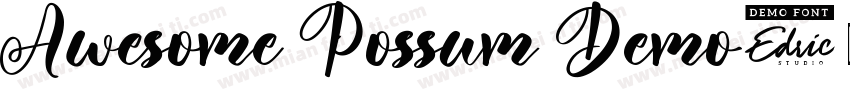 Awesome Possum Demo字体转换